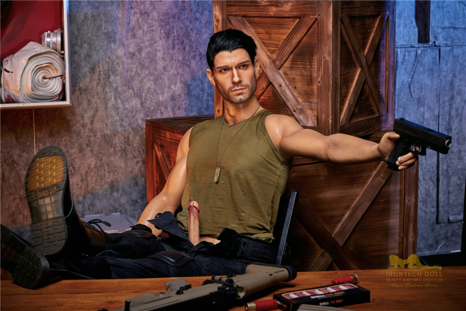 Η αρσενική σεξουαλική κούκλα του Thomas (Irontech Doll 176cm M5 σιλικόνη)