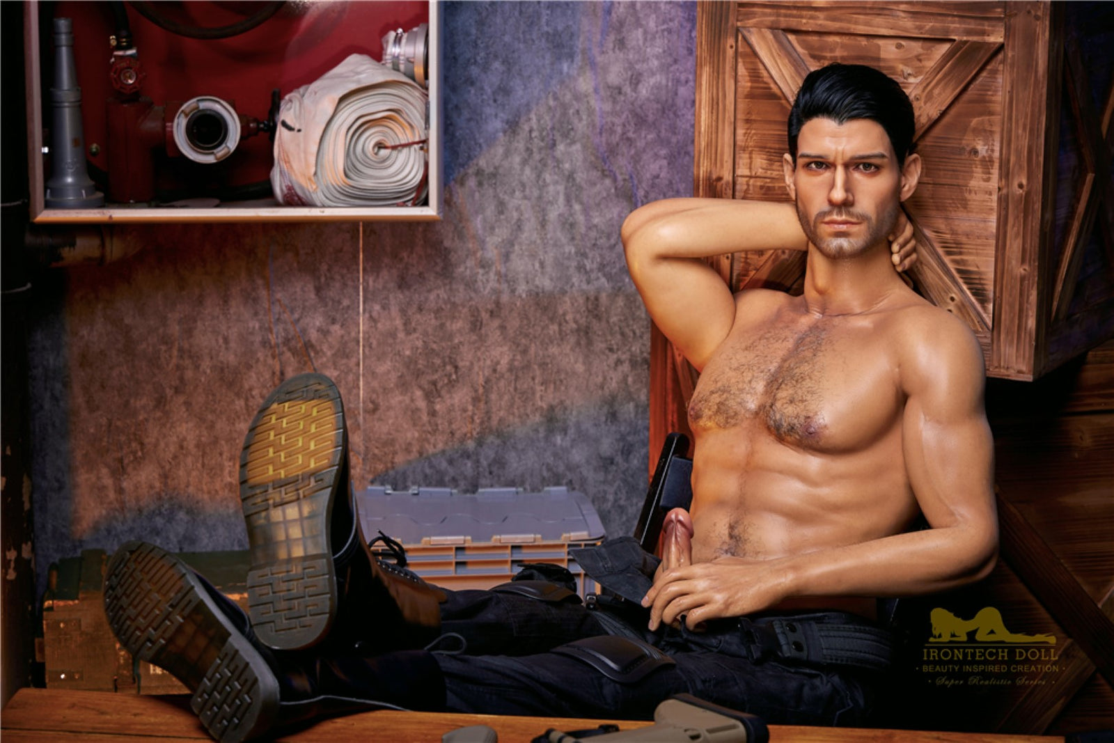 Η αρσενική σεξουαλική κούκλα του Thomas (Irontech Doll 176cm M5 σιλικόνη)