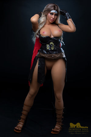 Hedy Warrior Sex Doll (Irontech Doll 164cm E-Cup S26 σιλικόνη)
