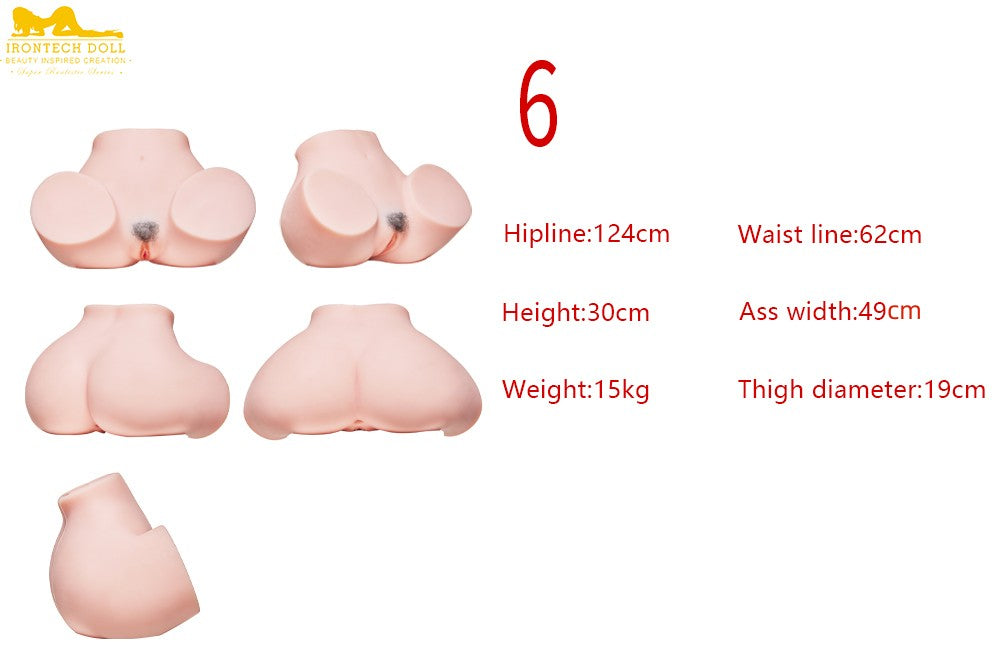 Butt Extra Large Curvy Sex Doll (Irontech Doll Hip 125cm TPE)