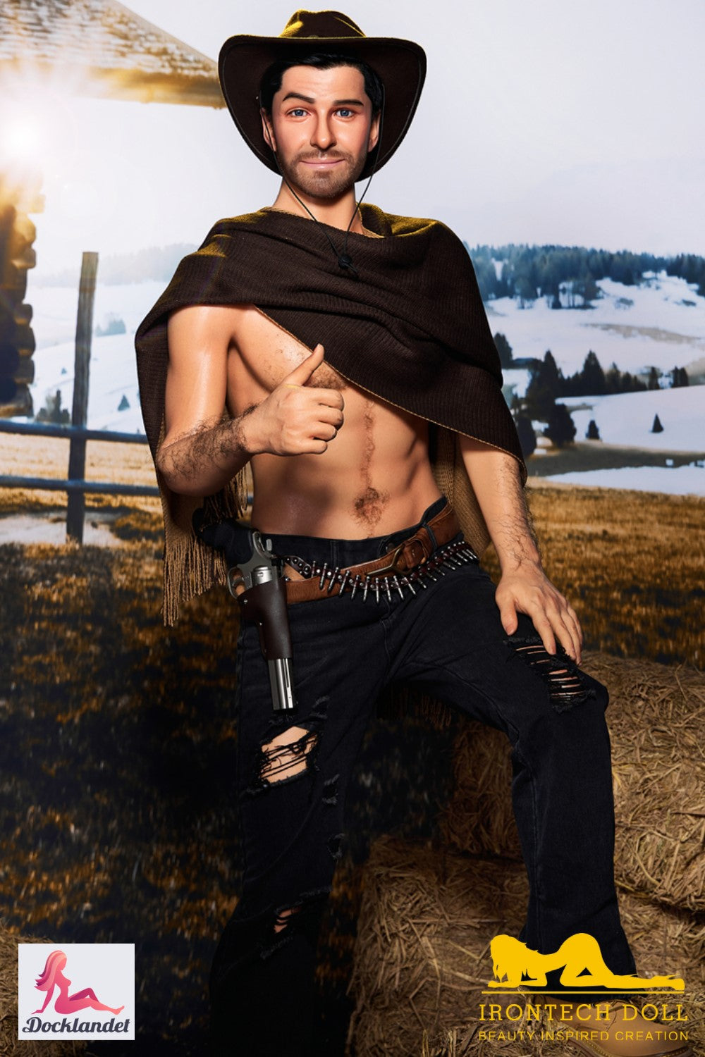 Ανδρική σεξουαλική κούκλα Allen (Irontech Doll Σιλικόνη M6 170cm)